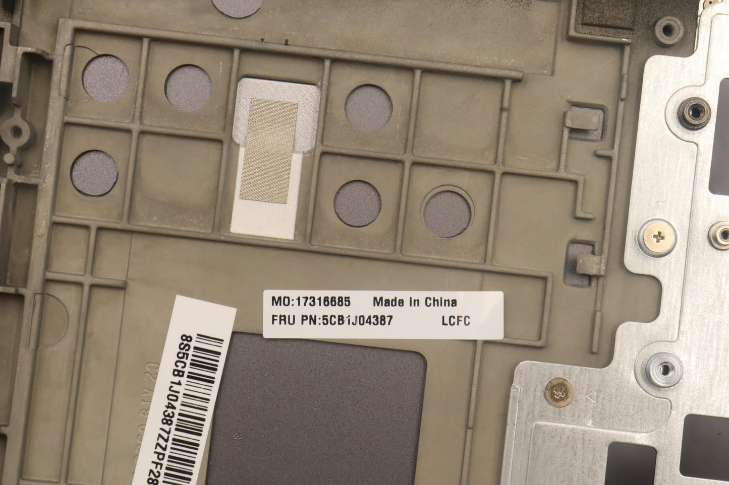 Lenovo Cover Upper Case Asmger L82Tf - 5CB1J04387
