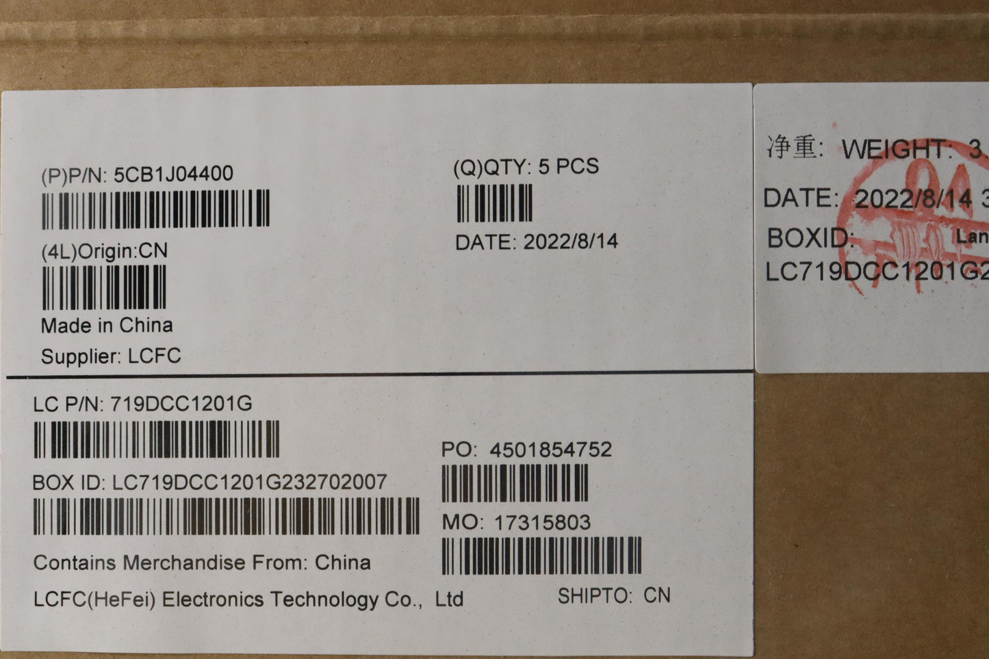 Lenovo Cover Upper Case Asmspa L82Tf - 5CB1J04400