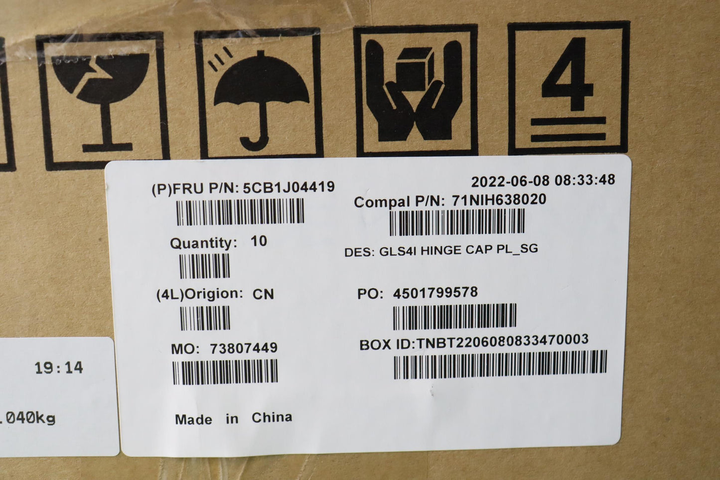 Lenovo Cover Hinge Cover C 82Sd Pl_Sg - 5CB1J04419