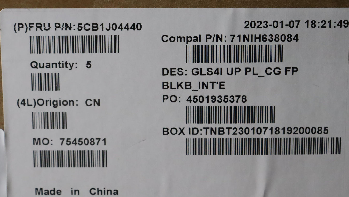 Lenovo Cover Uppercaseasmeuroengc82Sd - 5CB1J04440