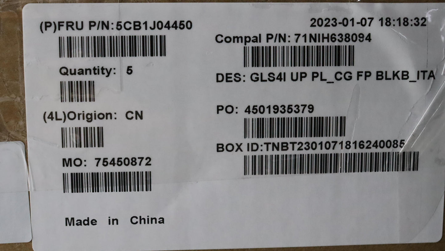 Lenovo Cover Upper Case Assembly Ita - 5CB1J04450