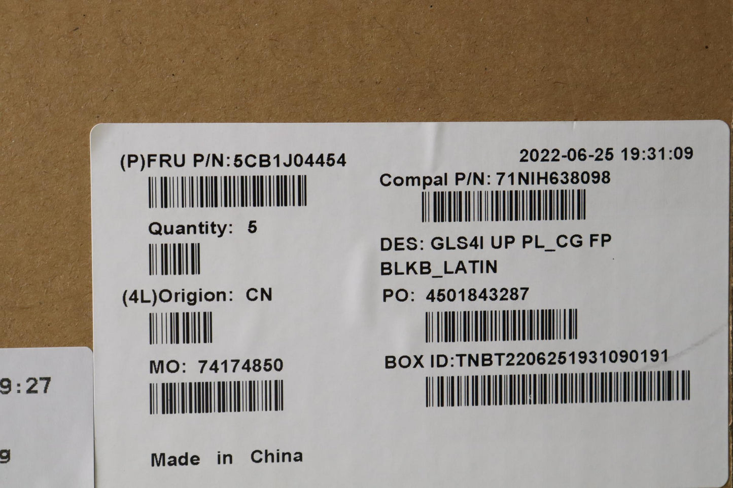Lenovo Cover Upper Case Assembly Lasp - 5CB1J04454