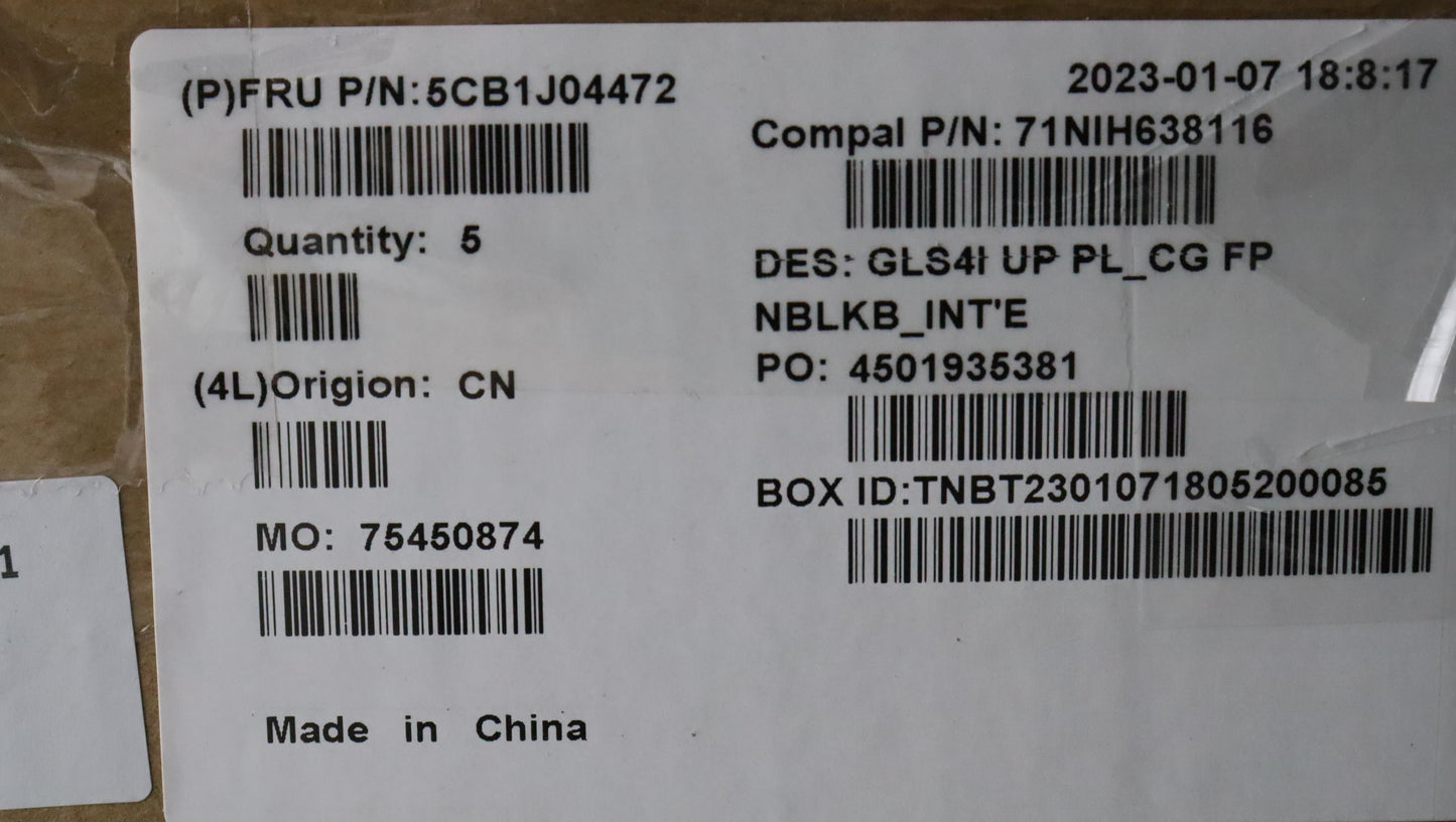 Lenovo Cover Uppercaseasmeuroengc82Sd - 5CB1J04472
