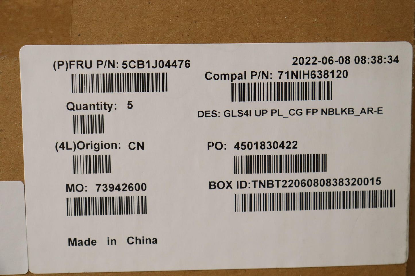 Lenovo Cover Upper Case Assembly Ara - 5CB1J04476
