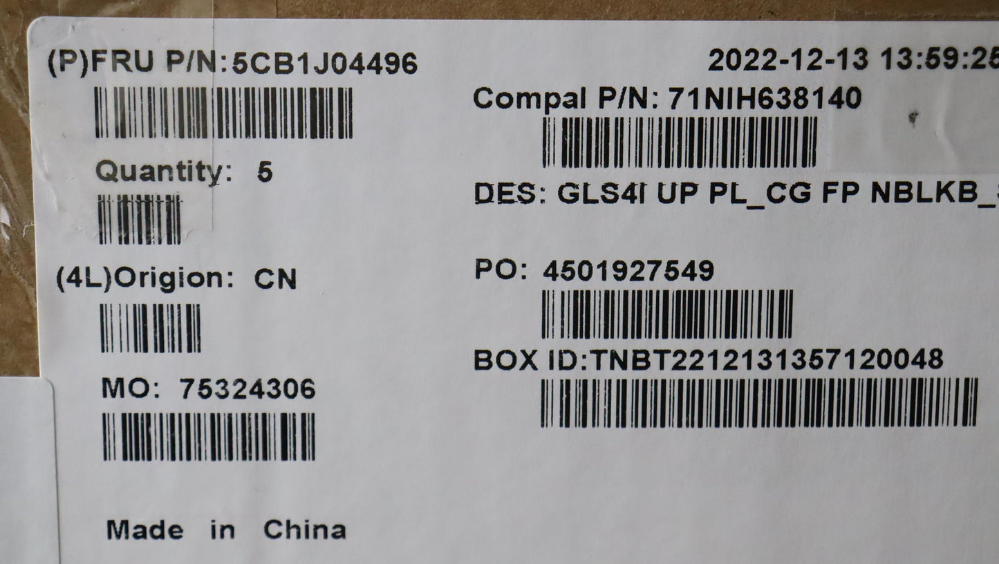 Lenovo Cover Upper Case Assembly Sws - 5CB1J04496