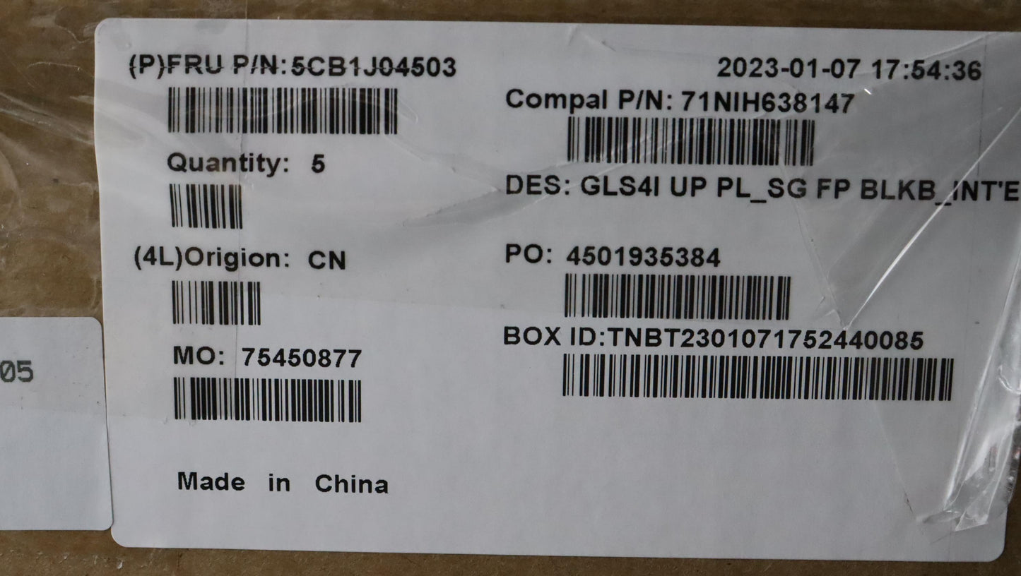 Lenovo Cover Uppercaseasmeuroengc82Sd - 5CB1J04503