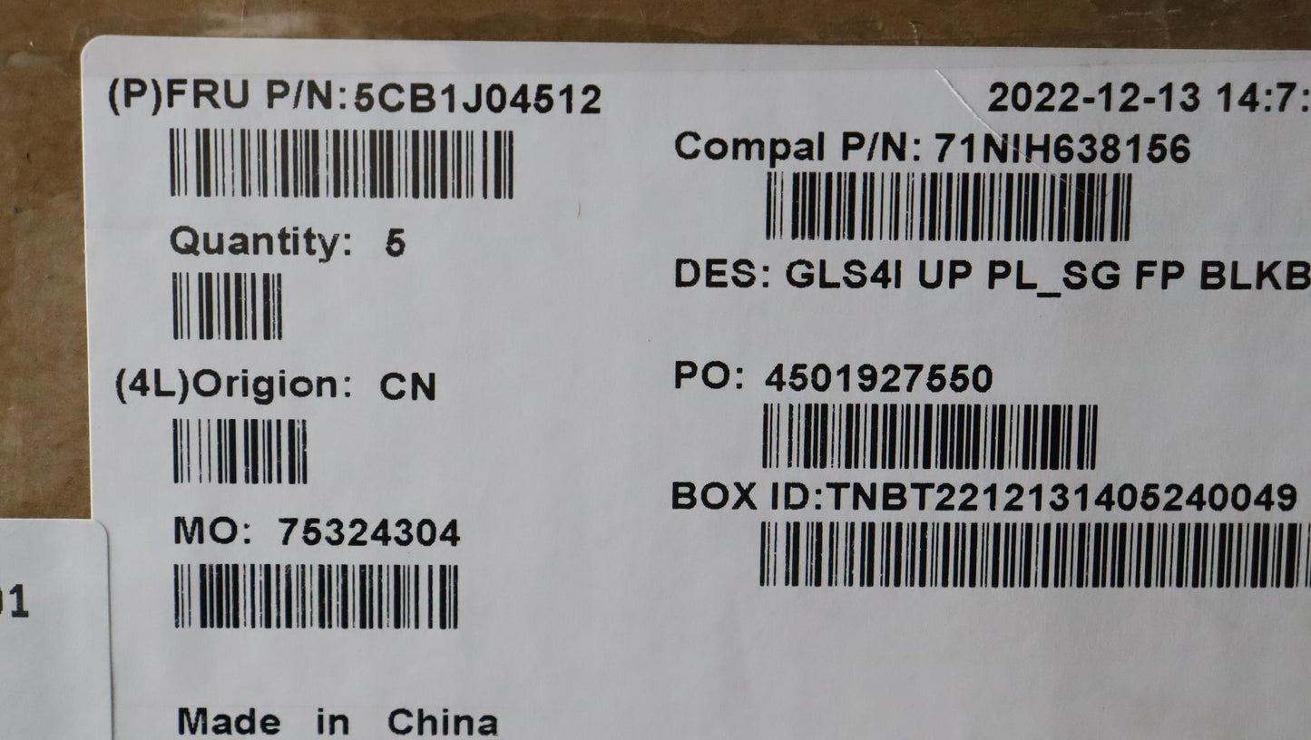 Lenovo Cover Upper Case Assembly Uke - 5CB1J04512