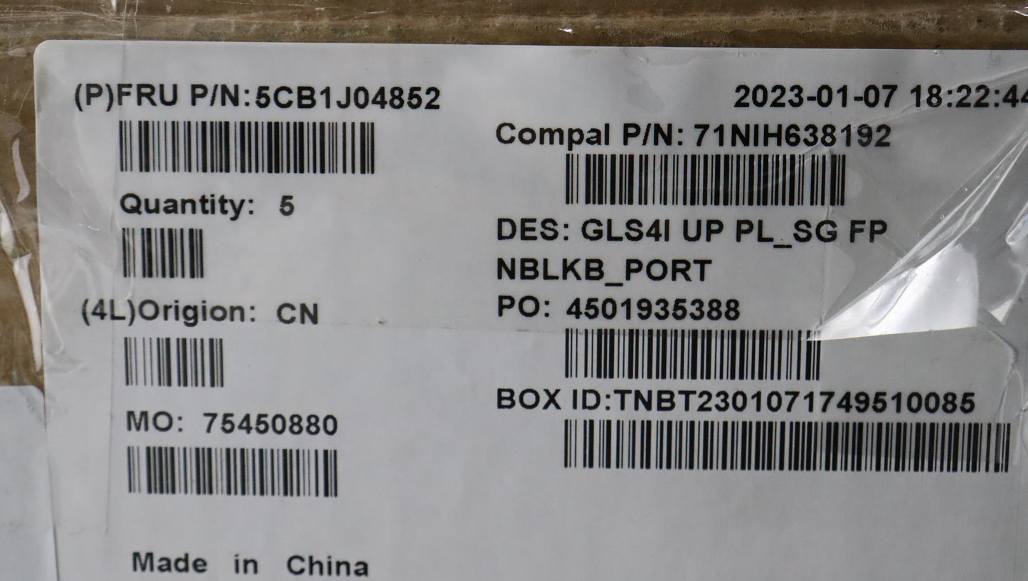 Lenovo Cover Upper Case Assembly Por - 5CB1J04852