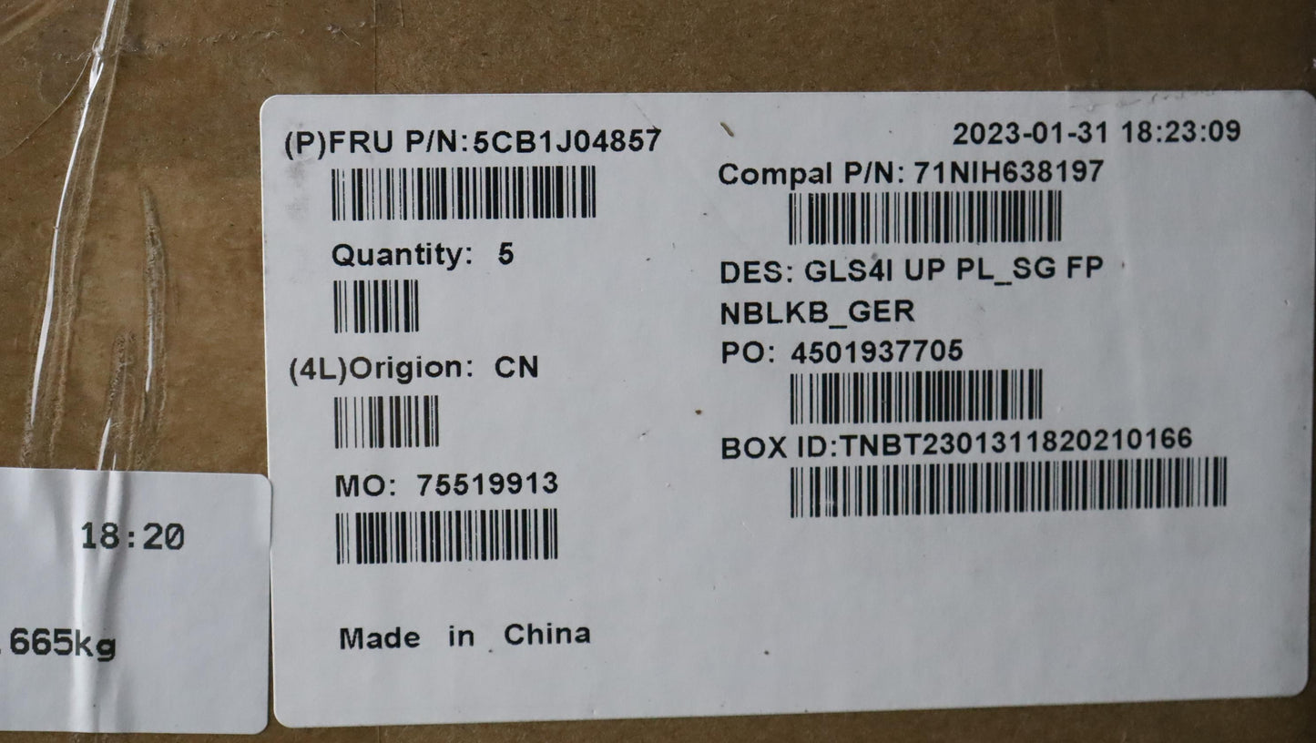 Lenovo Cover Upper Case Assembly Ger - 5CB1J04857