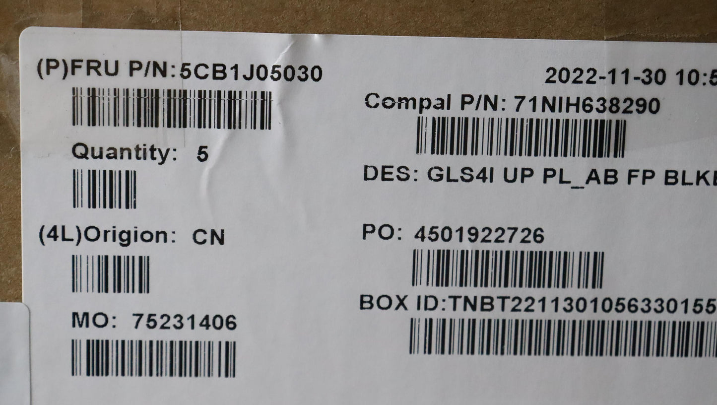 Lenovo Cover Upper Case Assembly Fra - 5CB1J05030