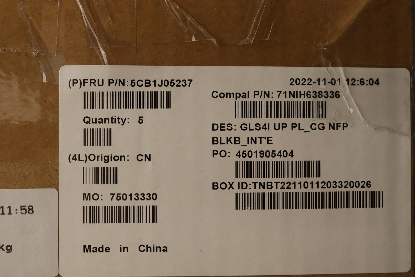 Lenovo Cover Uppercaseasmeuroengc82Sd - 5CB1J05237