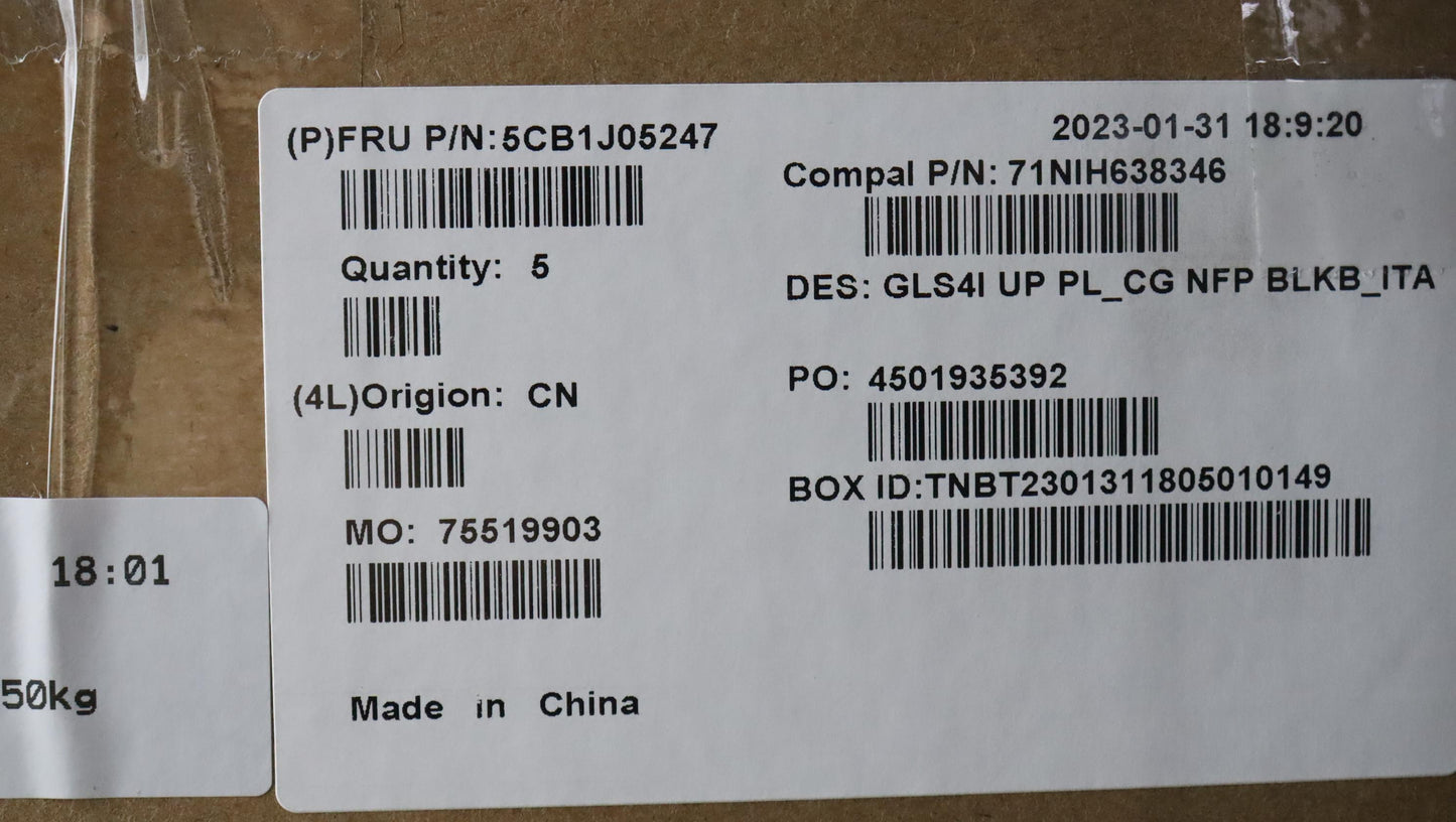 Lenovo Cover Upper Case Assembly Ita - 5CB1J05247