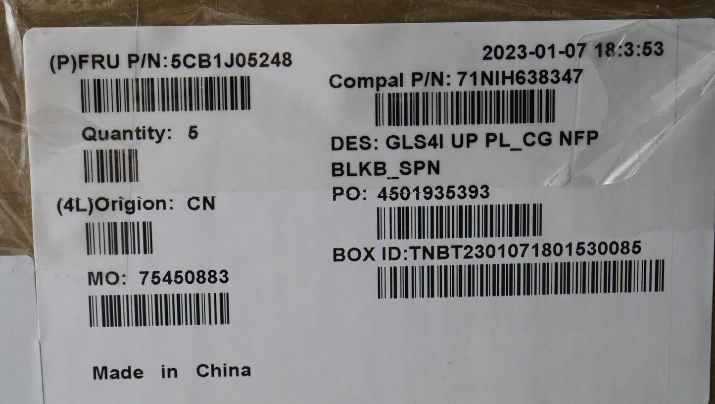 Lenovo Cover Upper Case Assembly Spa - 5CB1J05248