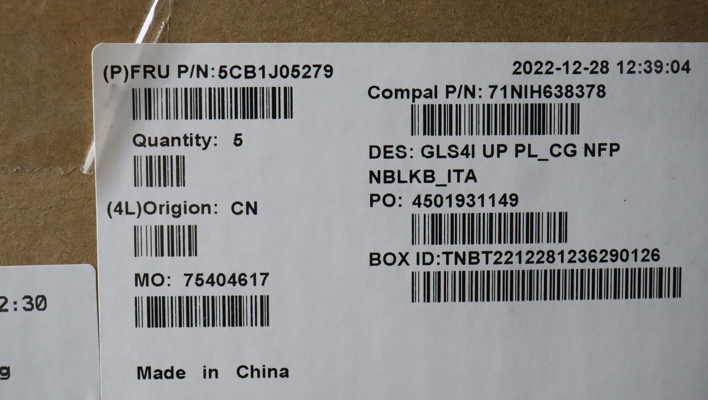 Lenovo Cover Upper Case Assembly Ita - 5CB1J05279