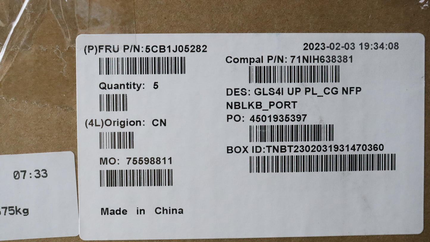 Lenovo Cover Upper Case Assembly Por - 5CB1J05282