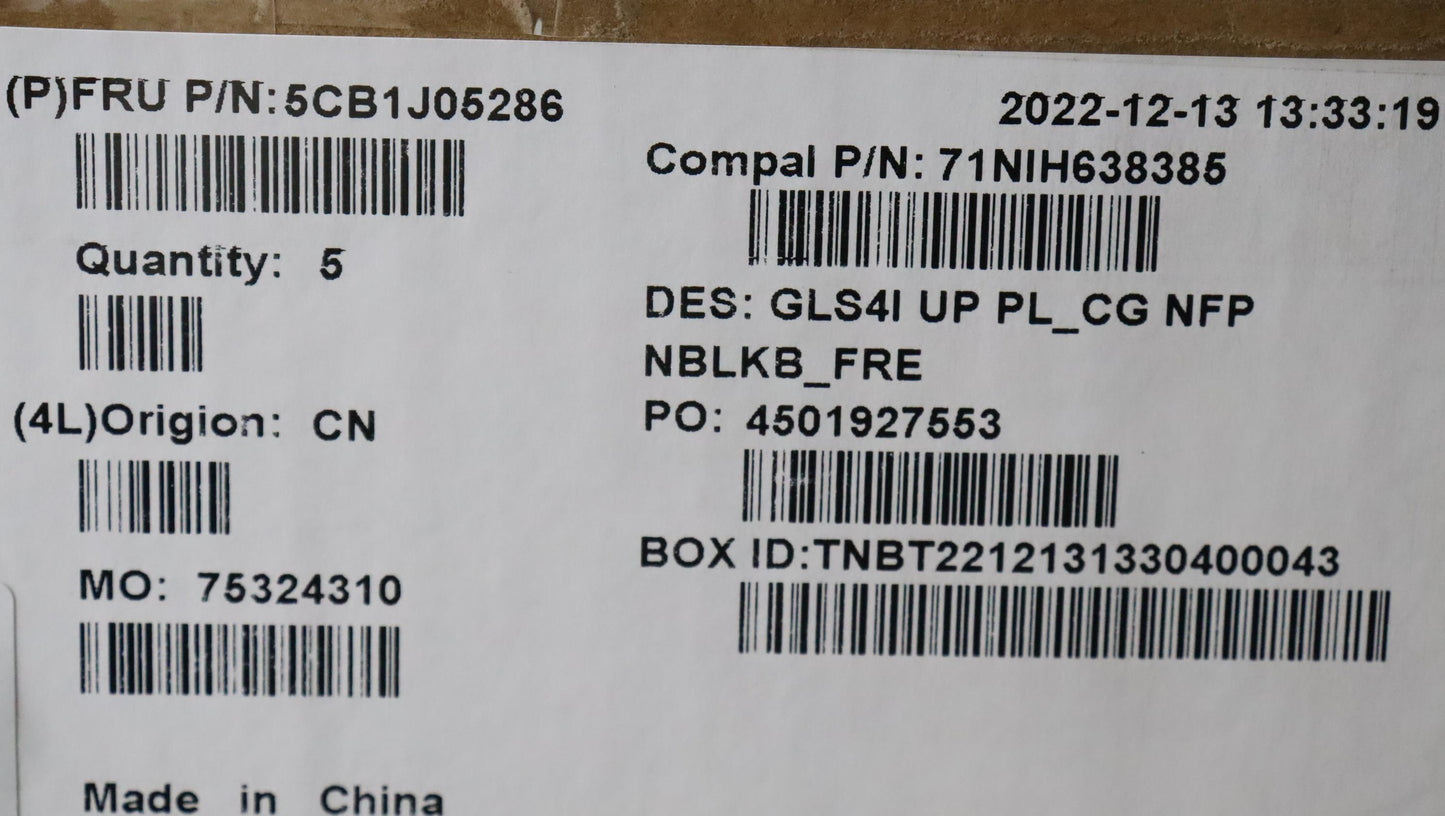 Lenovo Cover Upper Case Assembly Fra - 5CB1J05286