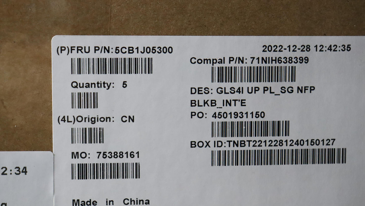 Lenovo Cover Uppercaseasmeuroengc82Sd - 5CB1J05300