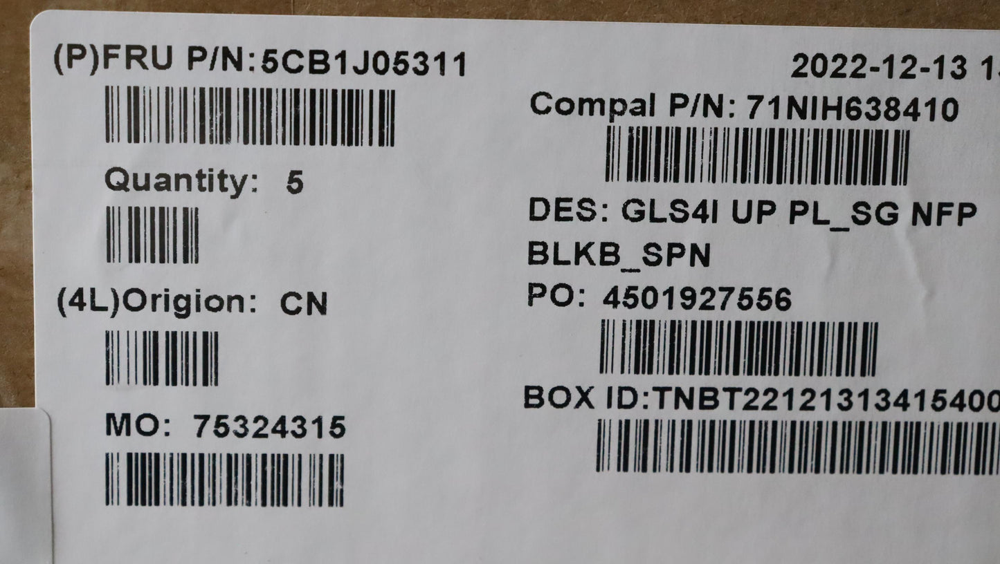Lenovo Cover Upper Case Assembly Spa - 5CB1J05311