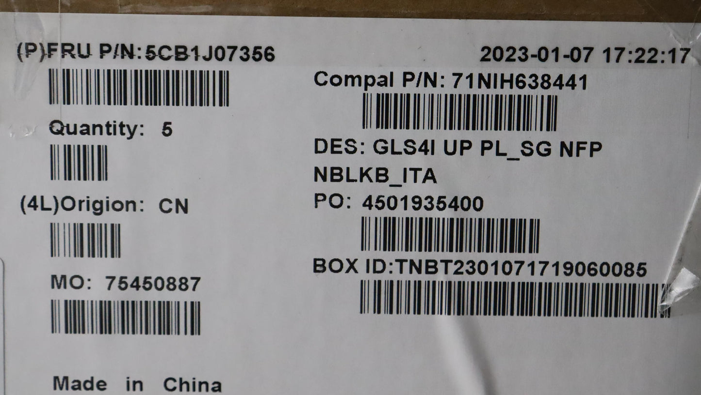 Lenovo Cover Upper Case Assembly Ita - 5CB1J07356