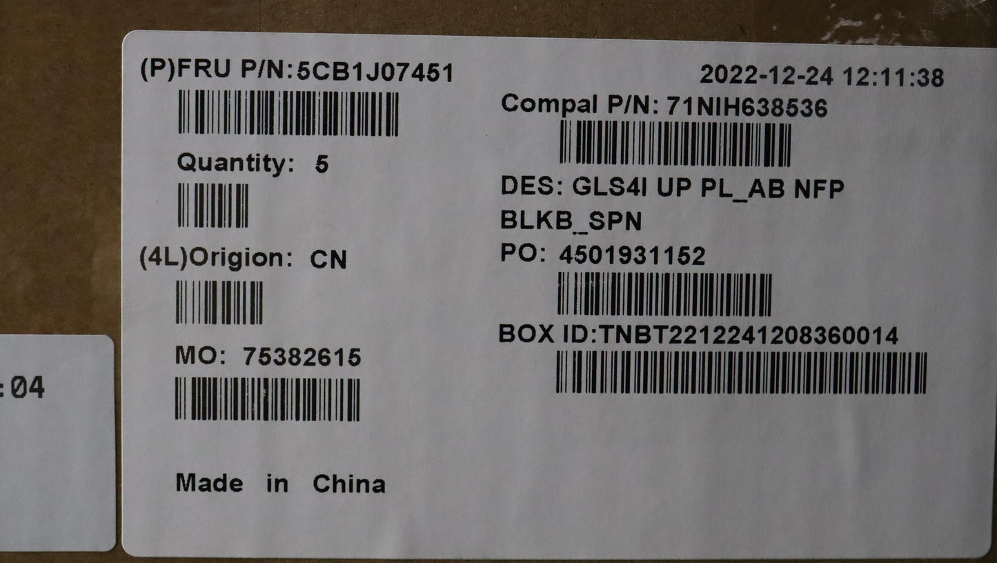 Lenovo Cover Upper Case Assembly Spa - 5CB1J07451