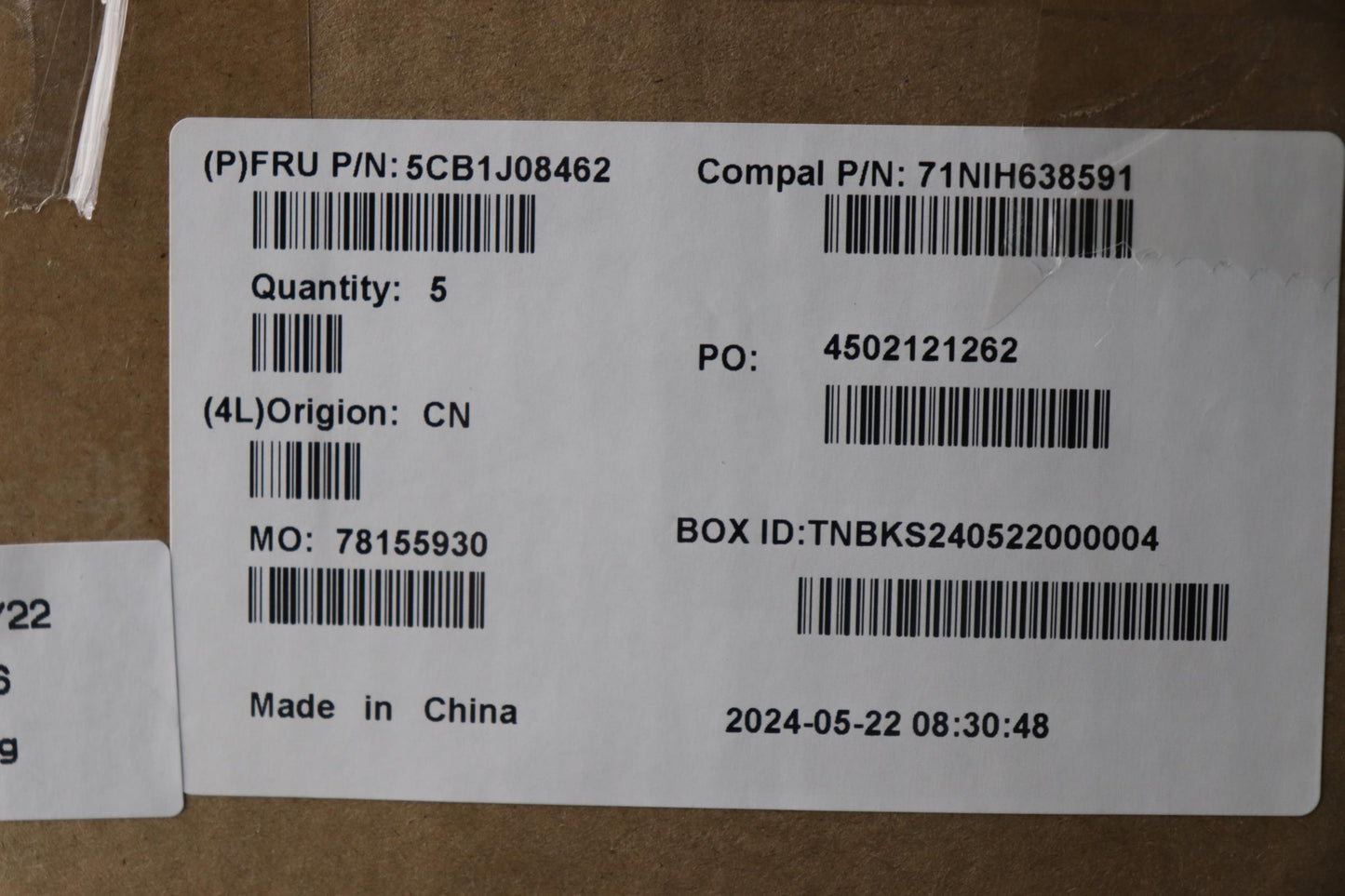 Lenovo Cover Upper Case Assembly Rus - 5CB1J08462
