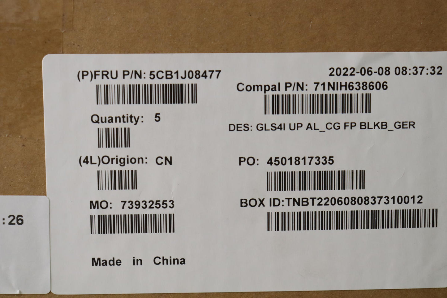 Lenovo Cover Upper Case Assembly Ger - 5CB1J08477