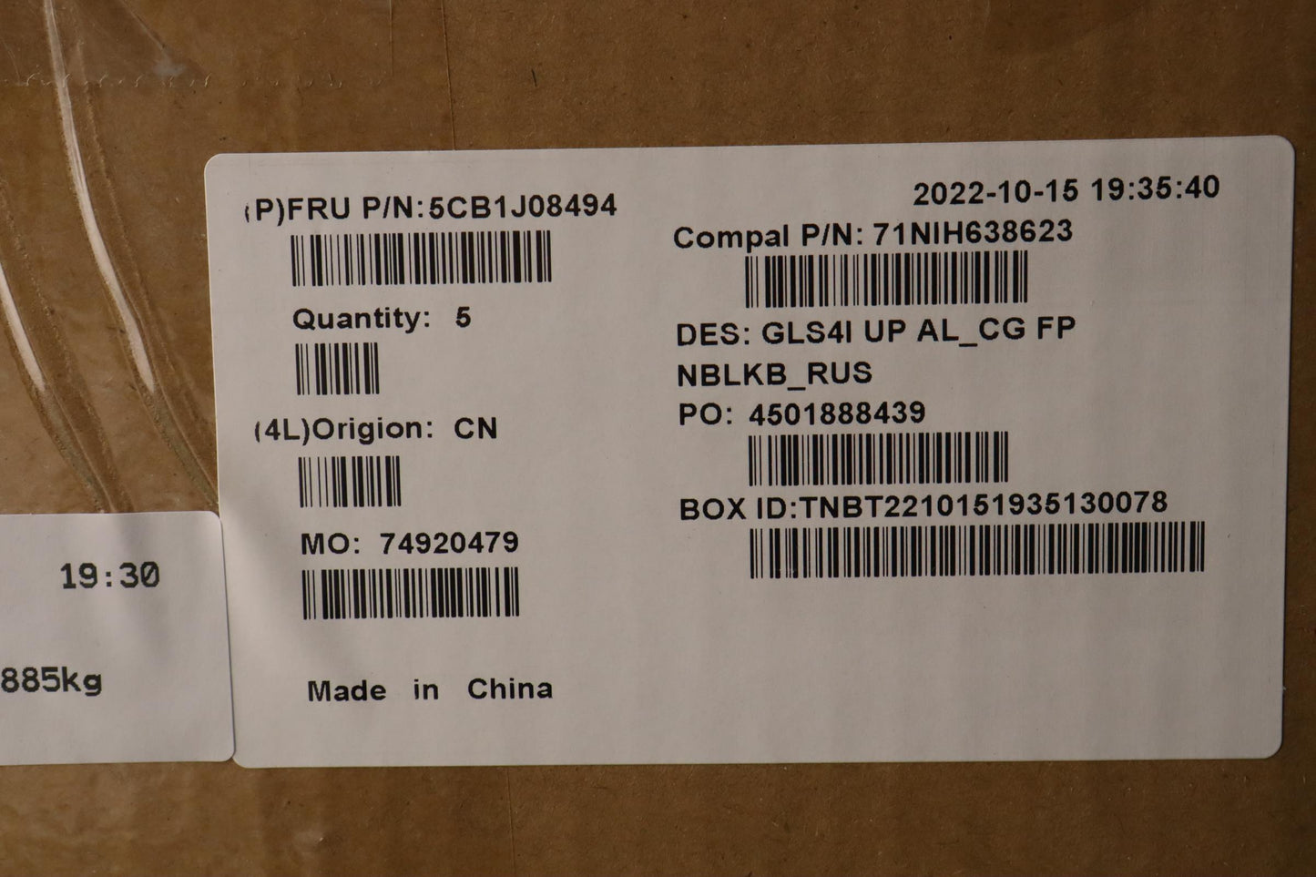 Lenovo Cover Upper Case Assembly Rus - 5CB1J08494
