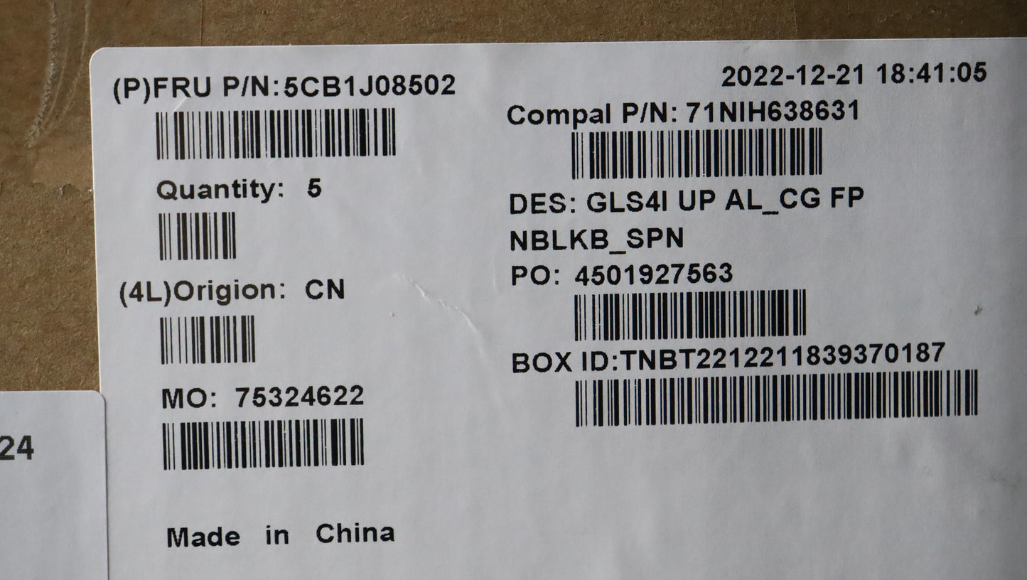 Lenovo Cover Upper Case Assembly Spa - 5CB1J08502