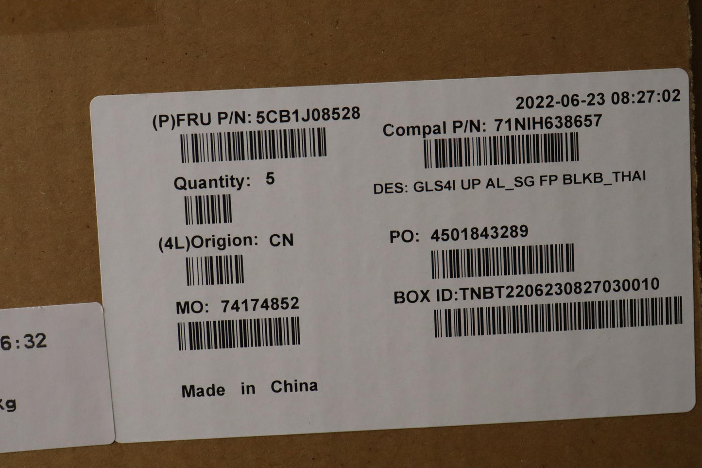 Lenovo Cover Upper Case Assembly Thai - 5CB1J08528