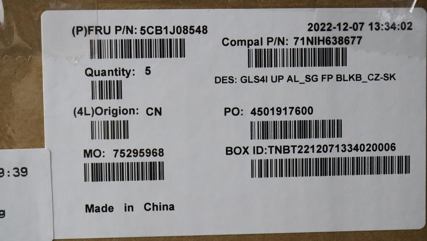 Lenovo Cover Uppercaseasmcze/Slkc82Sd - 5CB1J08548