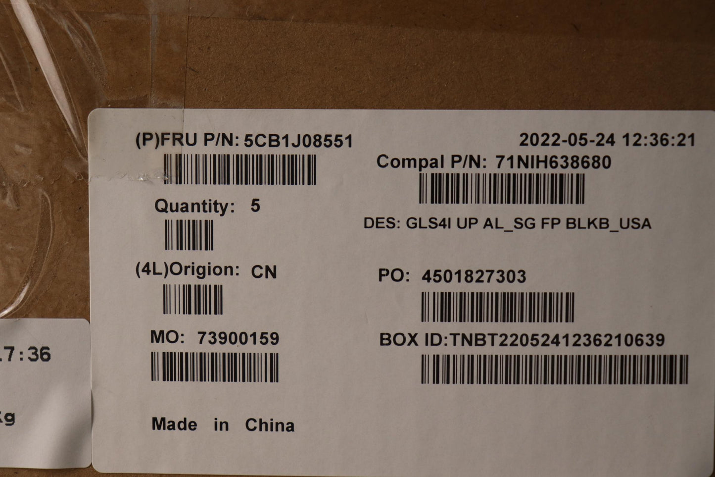 Lenovo Cover Uppercaseasmusaeng C82Sd - 5CB1J08551