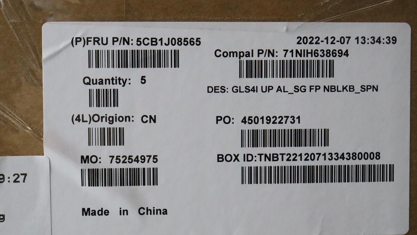 Lenovo Cover Upper Case Assembly Spa - 5CB1J08565
