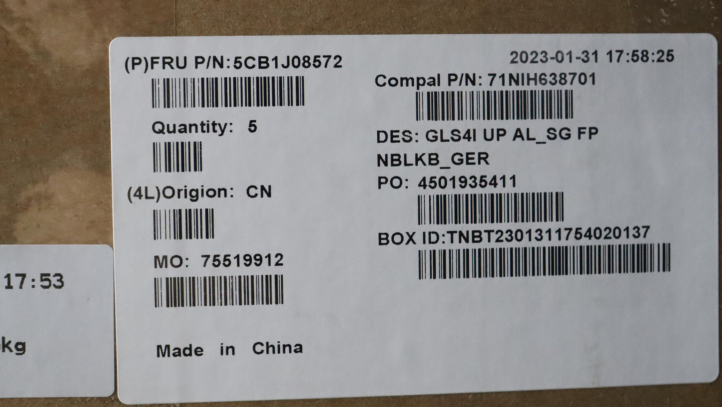 Lenovo Cover Upper Case Assembly Ger - 5CB1J08572