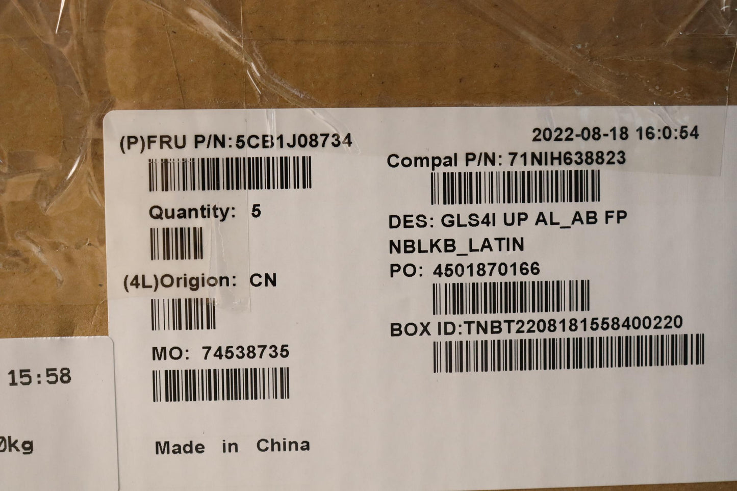 Lenovo Cover Upper Case Assembly Lasp - 5CB1J08734