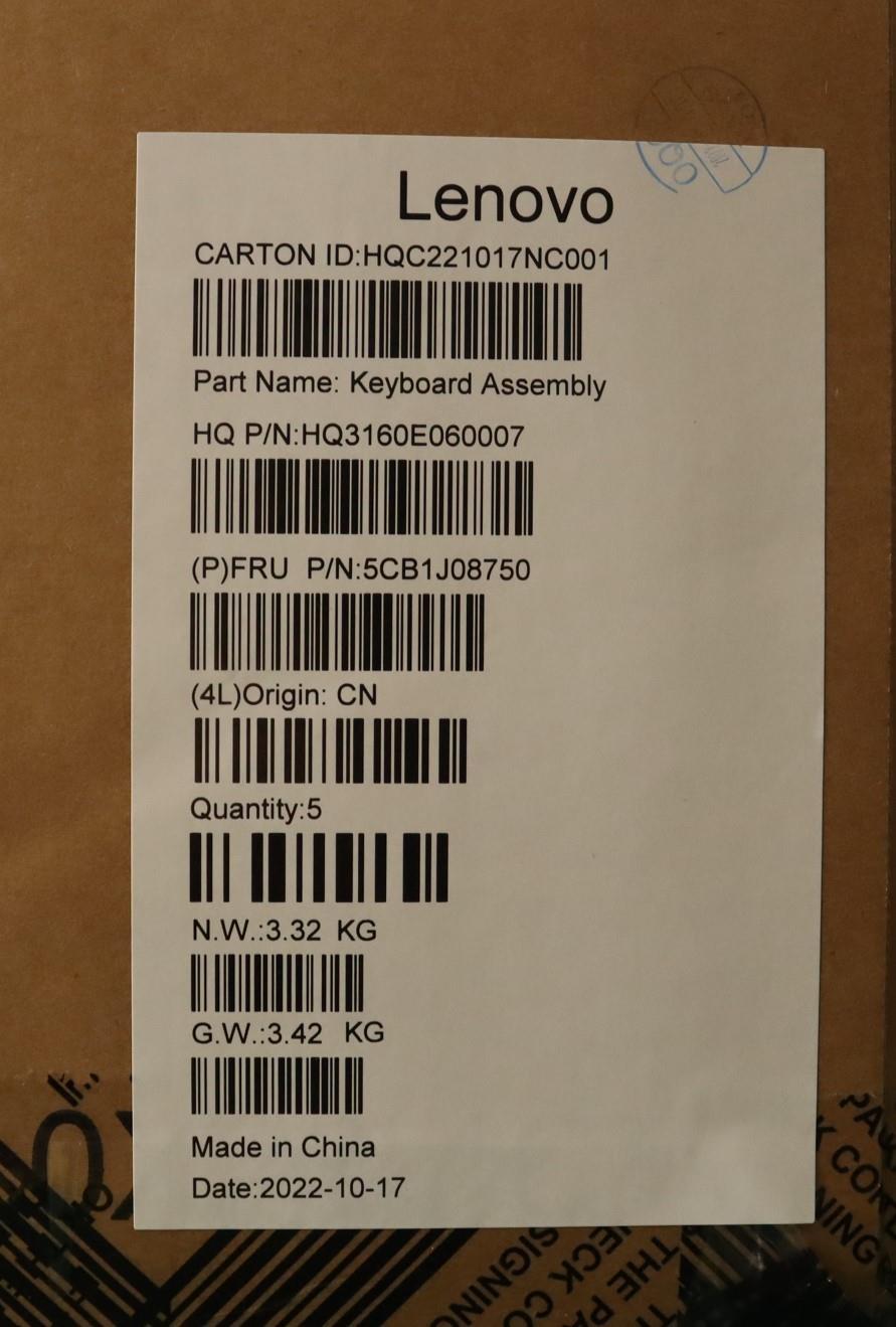 Lenovo Cover Upper Case Asmbel H 82Sn - 5CB1J08750