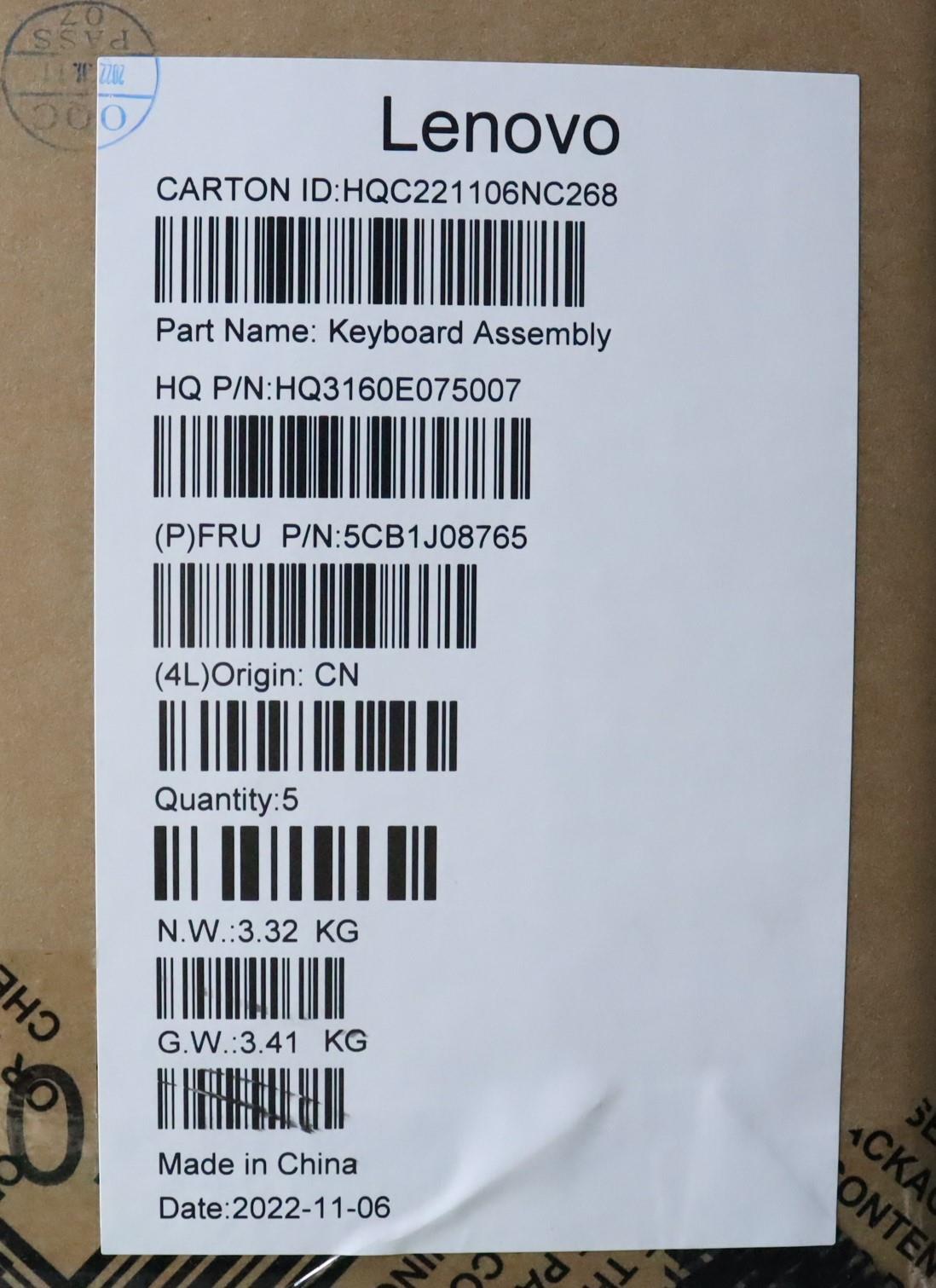 Lenovo Cover Upper Case Asmita H 82Sn - 5CB1J08765