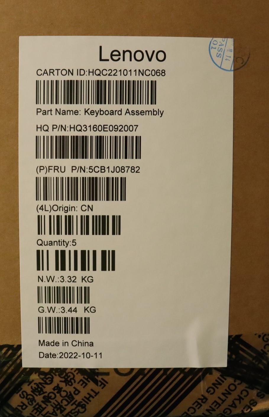 Lenovo Cover Upper Case Asmbel H 82Sn - 5CB1J08782