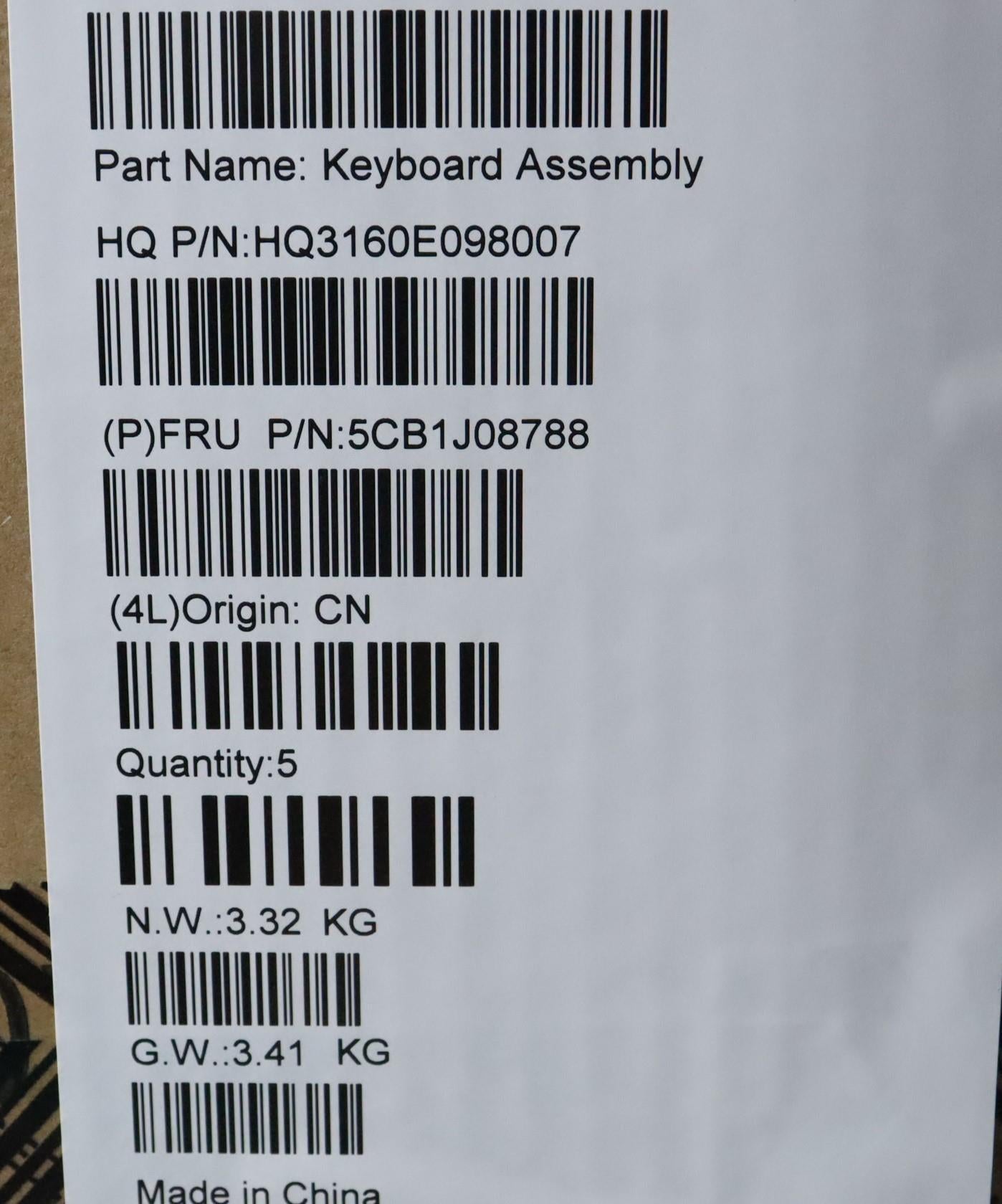 Lenovo Cover Upper Case Asmfra H 82Sn - 5CB1J08788