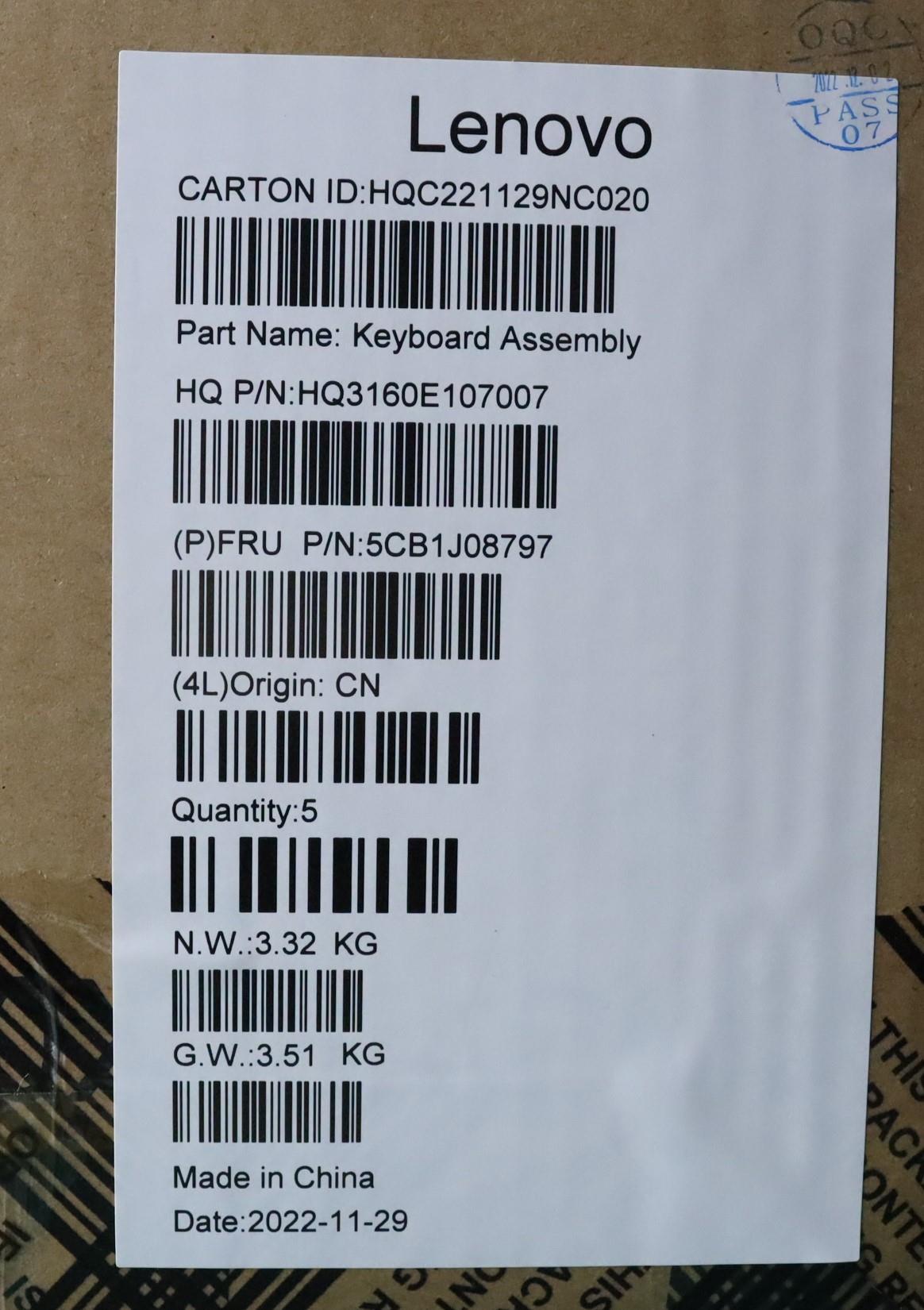 Lenovo Cover Upper Case Asmita H 82Sn - 5CB1J08797