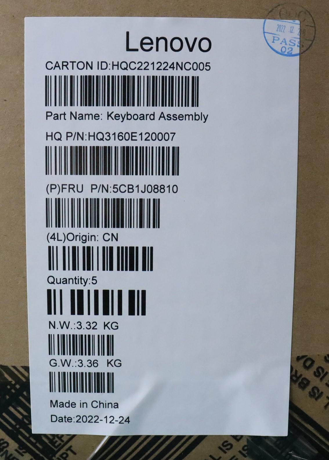 Lenovo Cover Upper Case Asmuke H 82Sn - 5CB1J08810