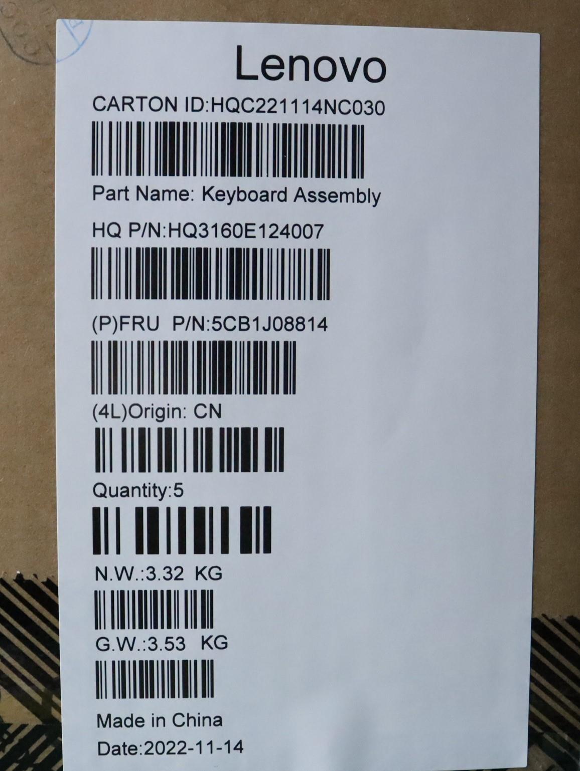 Lenovo Cover Upper Case Asmbel H 82Sn - 5CB1J08814