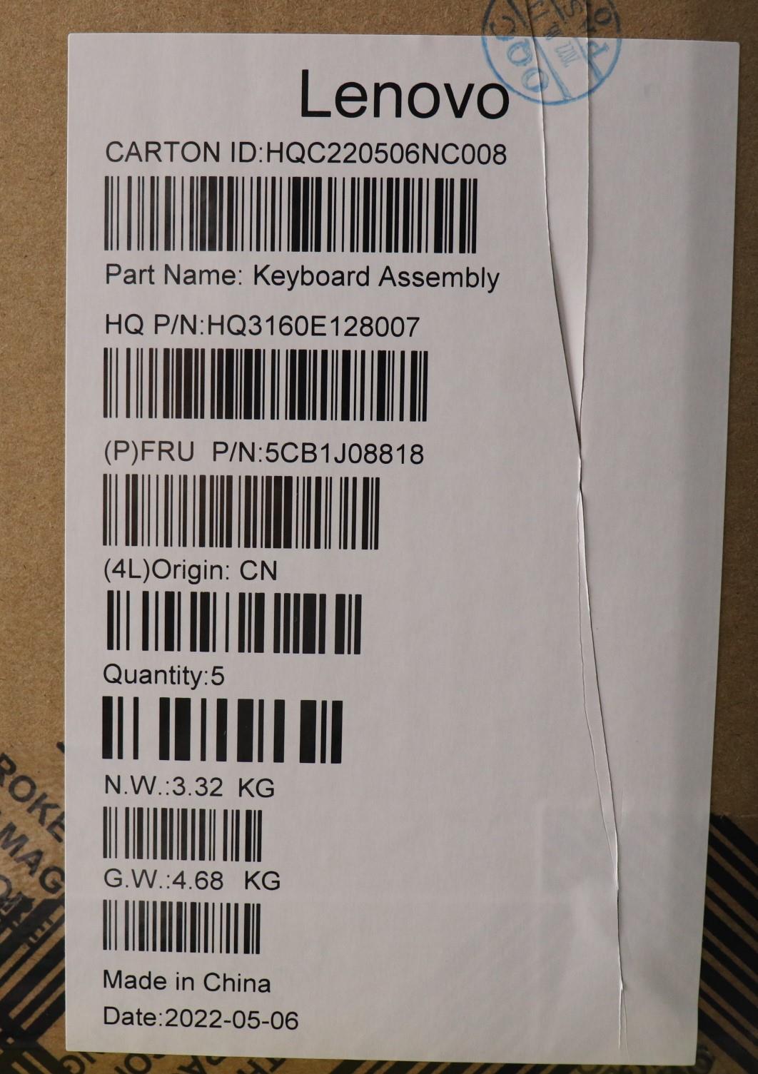 Lenovo Cover Upper Case Asmeng H 82Sn - 5CB1J08818