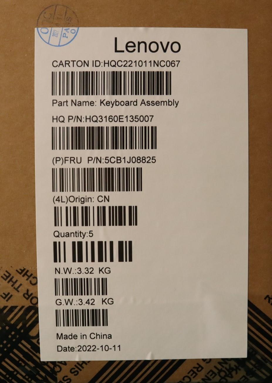 Lenovo Cover Upper Case Asmhbw H 82Sn - 5CB1J08825
