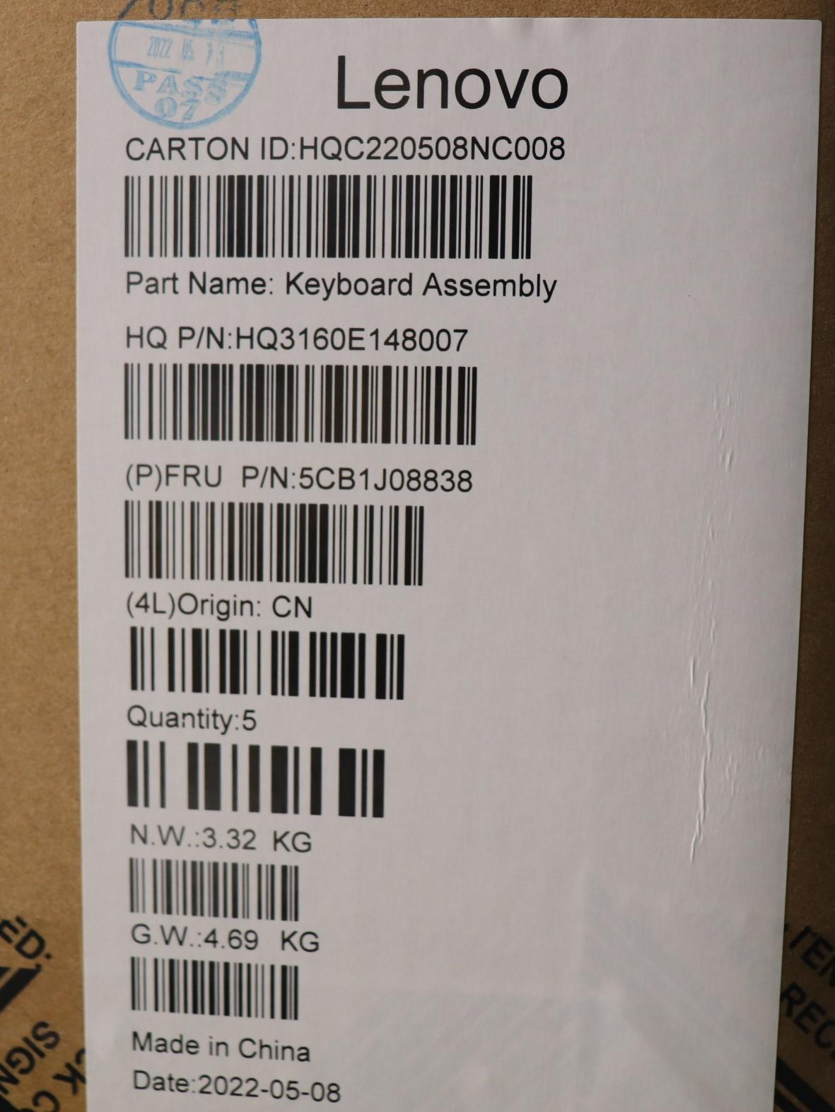 Lenovo Cover Upper Case Asmsws H 82Sn - 5CB1J08838