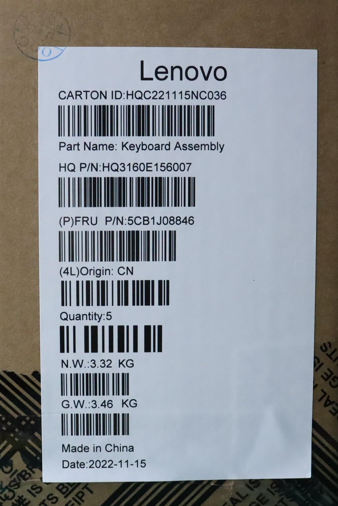 Lenovo Cover Upper Case Asmbel H 82Sn - 5CB1J08846