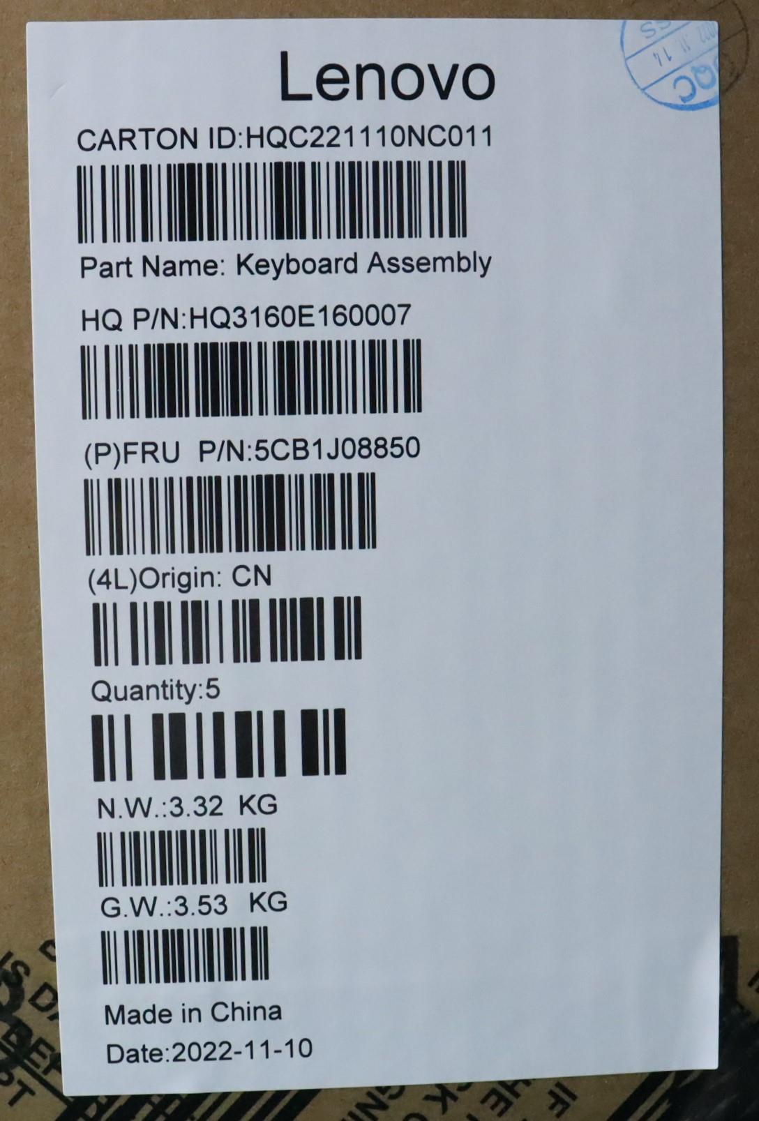 Lenovo Cover Upper Case Asmeng H 82Sn - 5CB1J08850