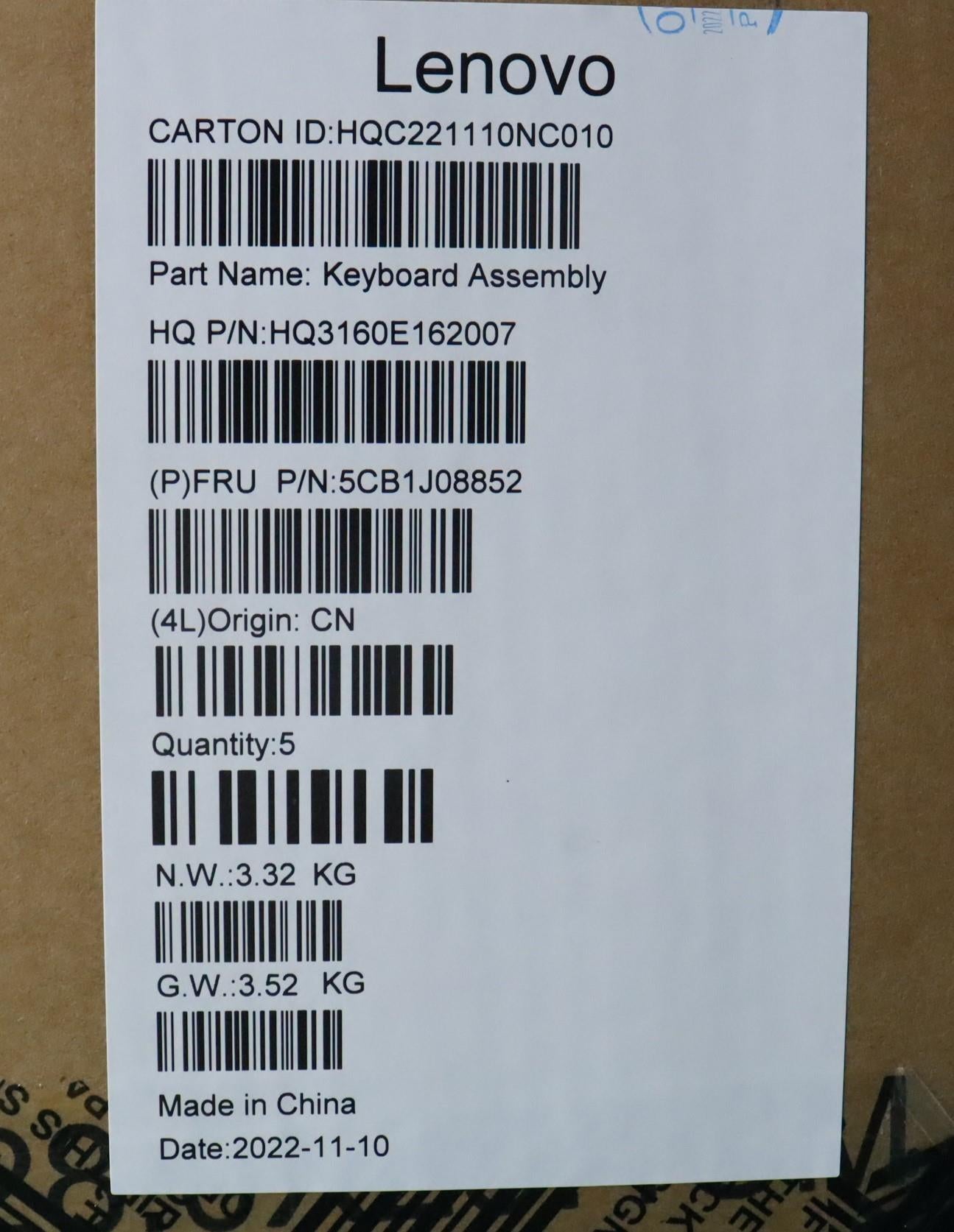 Lenovo Cover Upper Case Asmfra H 82Sn - 5CB1J08852