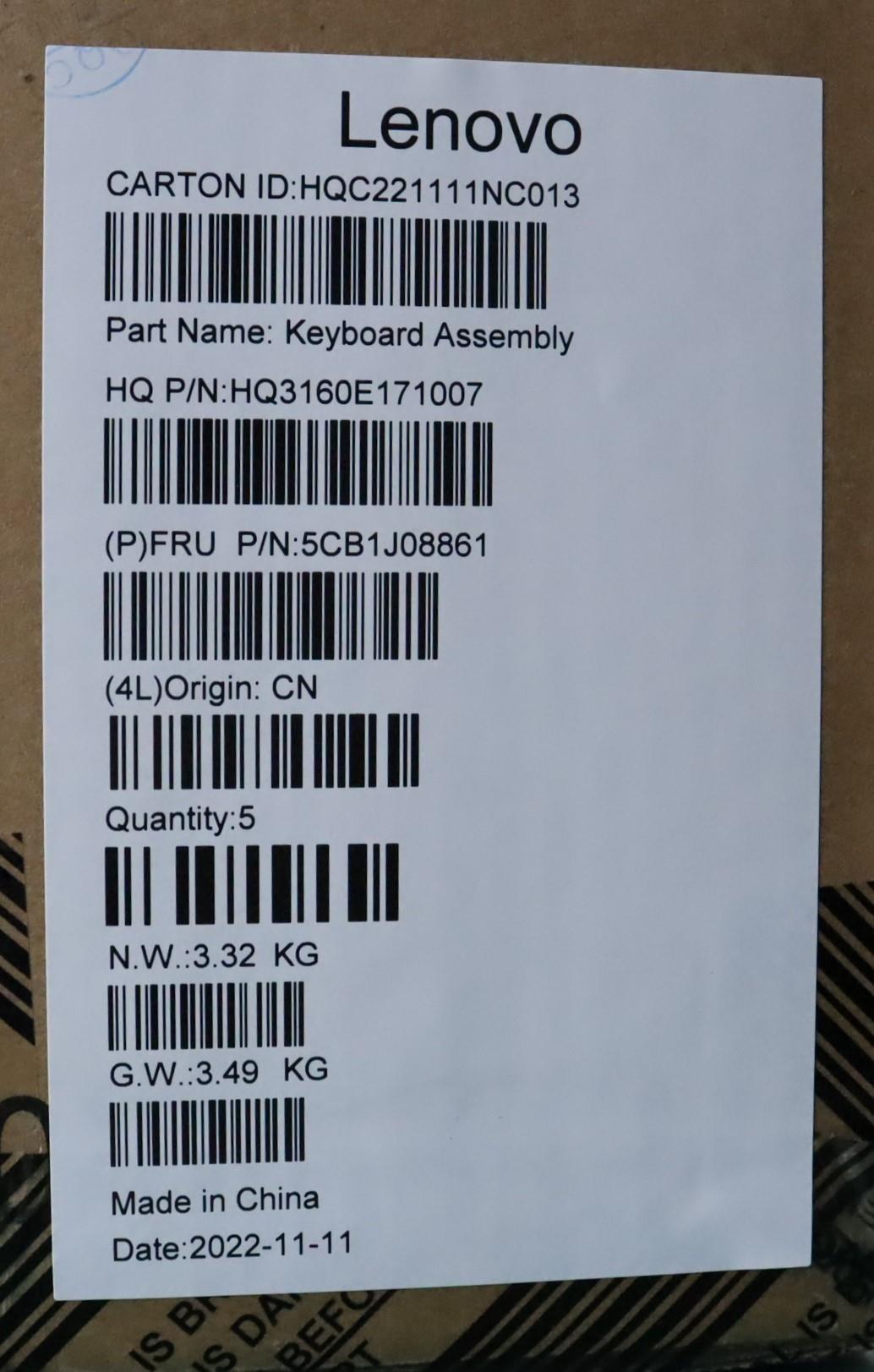 Lenovo Cover Upper Case Asmita H 82Sn - 5CB1J08861