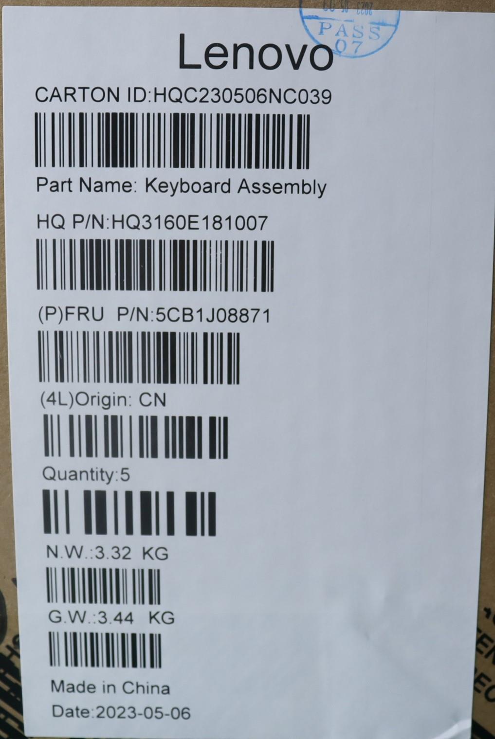 Lenovo Cover Upper Case Asmtc H 82Sn - 5CB1J08871
