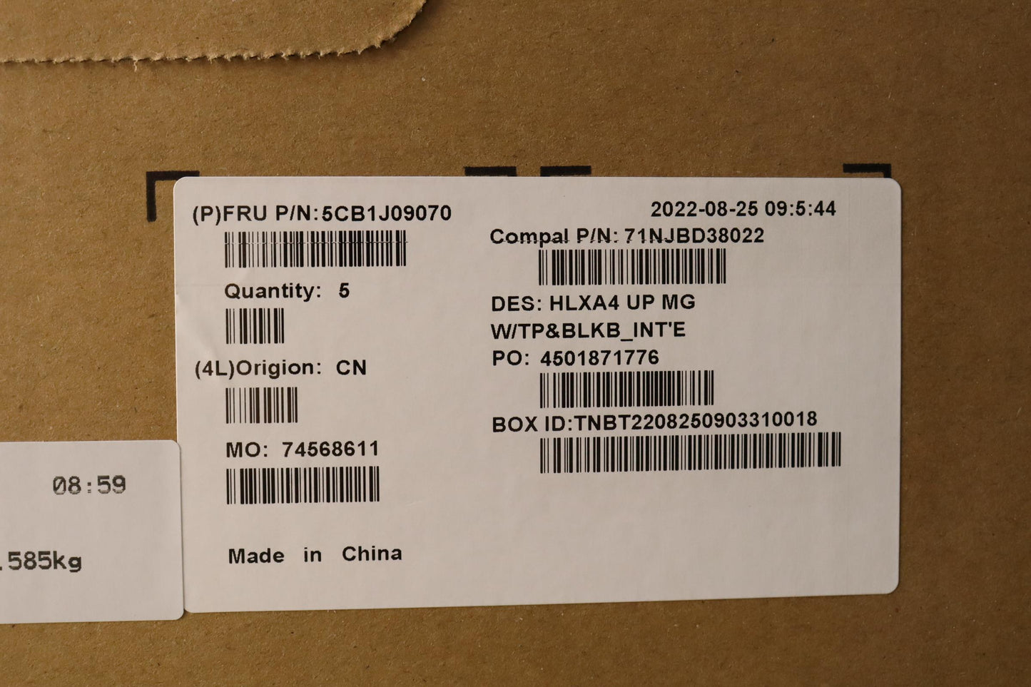Lenovo Cover Upper Case Assembly Euro - 5CB1J09070